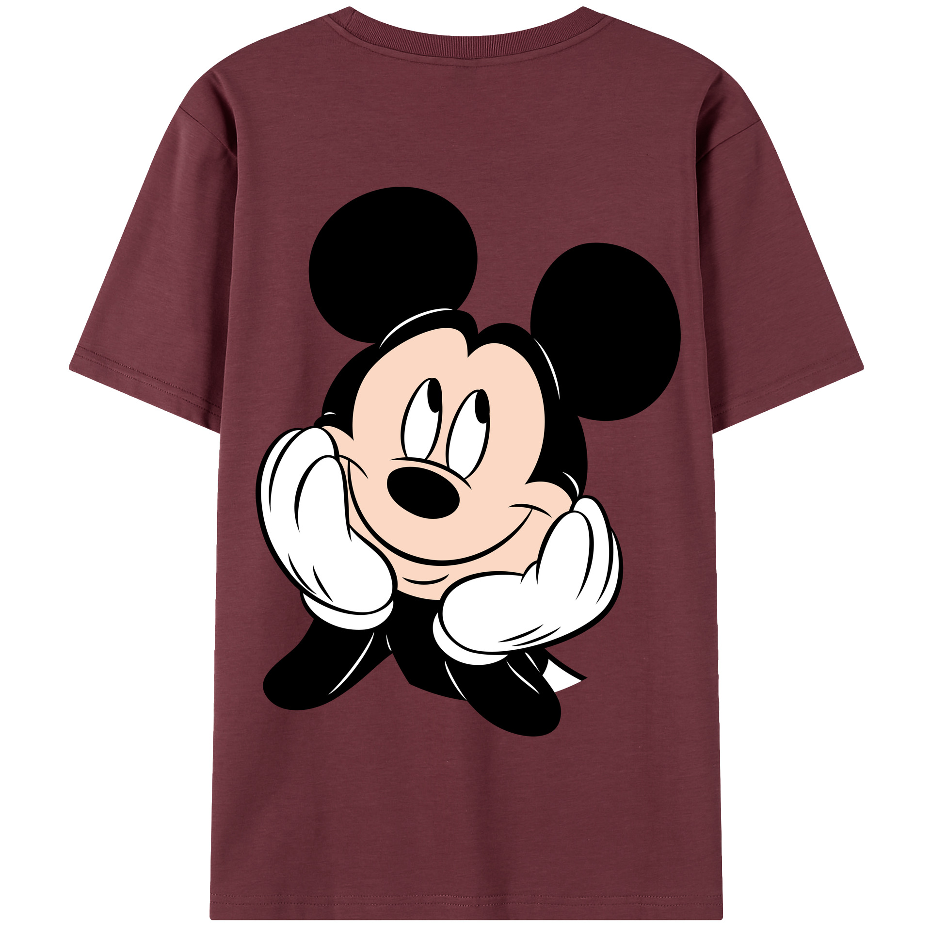 （画像用） ミッキーマウス Mickey Mouse 綿100％半袖Tシャツ（背面プリント）